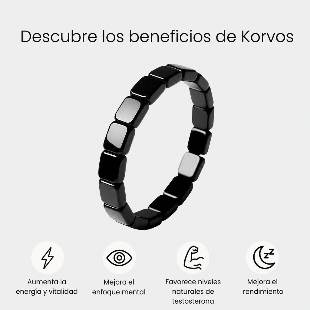 KORVOS BRACELETE HEMATITA