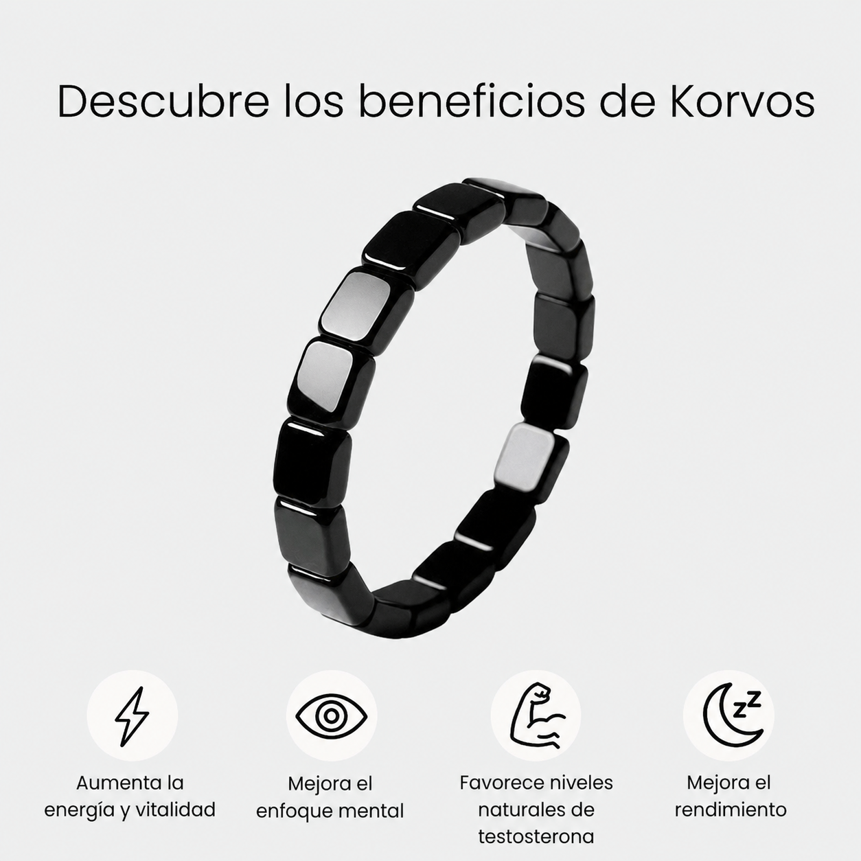 KORVOS BRACELETE HEMATITA