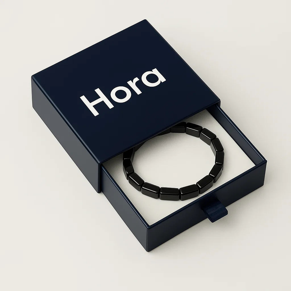 BRAZALETE DE HEMATITA - HORA